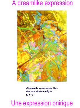 Oiseaux de feu au cavalier bleu